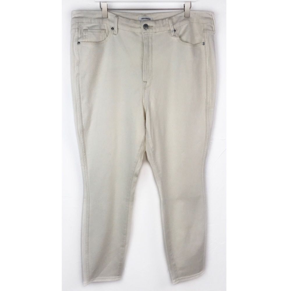 Good American Good Curve Skinny Crop Jeans 18 NWT